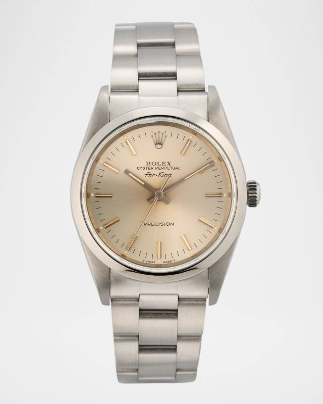 Rolex Stainless Steel Air-King Precision 34mm Vintage 1991 Watch